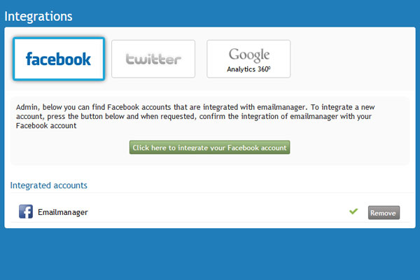 facebook api integration