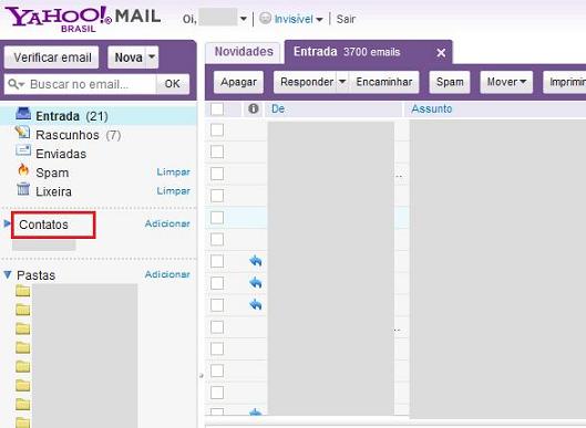 Email Marketing Fácil: importe contatos a partir do Yahoo!