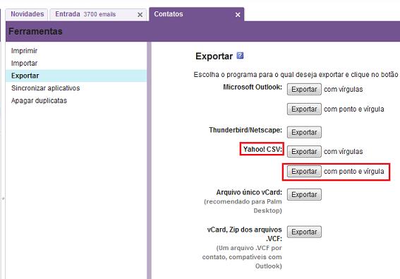 Email Marketing Fácil: importe contatos a partir do Yahoo!